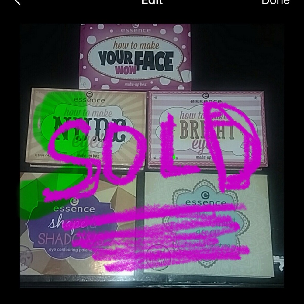 5 ESSENCE PALETTES (SOLD)